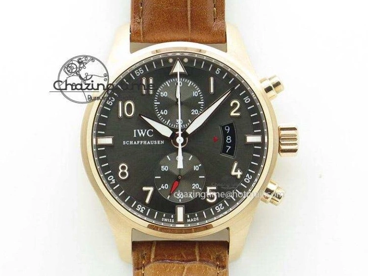 MIROTIME 0502 Lightweight Portugieser Automatic SS IW501708 APSF 1:1 Best Edition Light Blue Dial on Gray Leather Strap A 7012